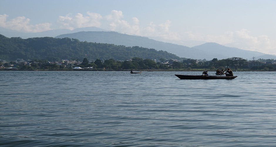 Boat in Phewa Lake