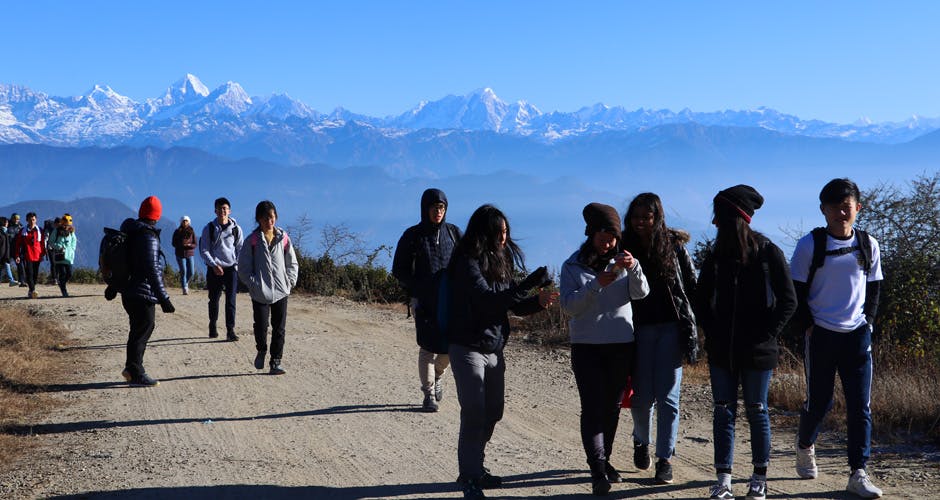 Himalayas view from Chisapani